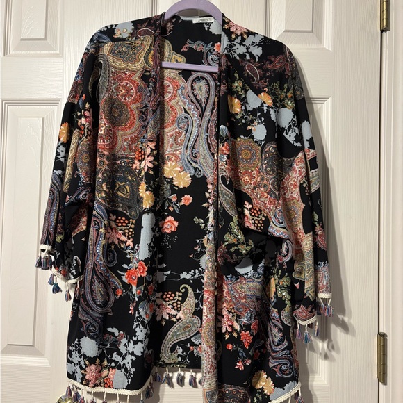 JODIFL Multicolor Kimono with Tassels - Picture 1 of 2